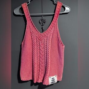 Free People Give Me a Min Sweater Tank Top